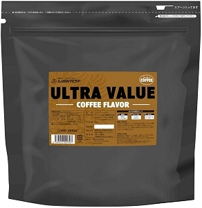 Ultra Value whey protein powder coffee flavor