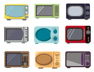 An illustration of types of countertop oven appliances you could buy in Japan or anywhere else in the world.