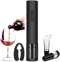 Electronic wine opener with set